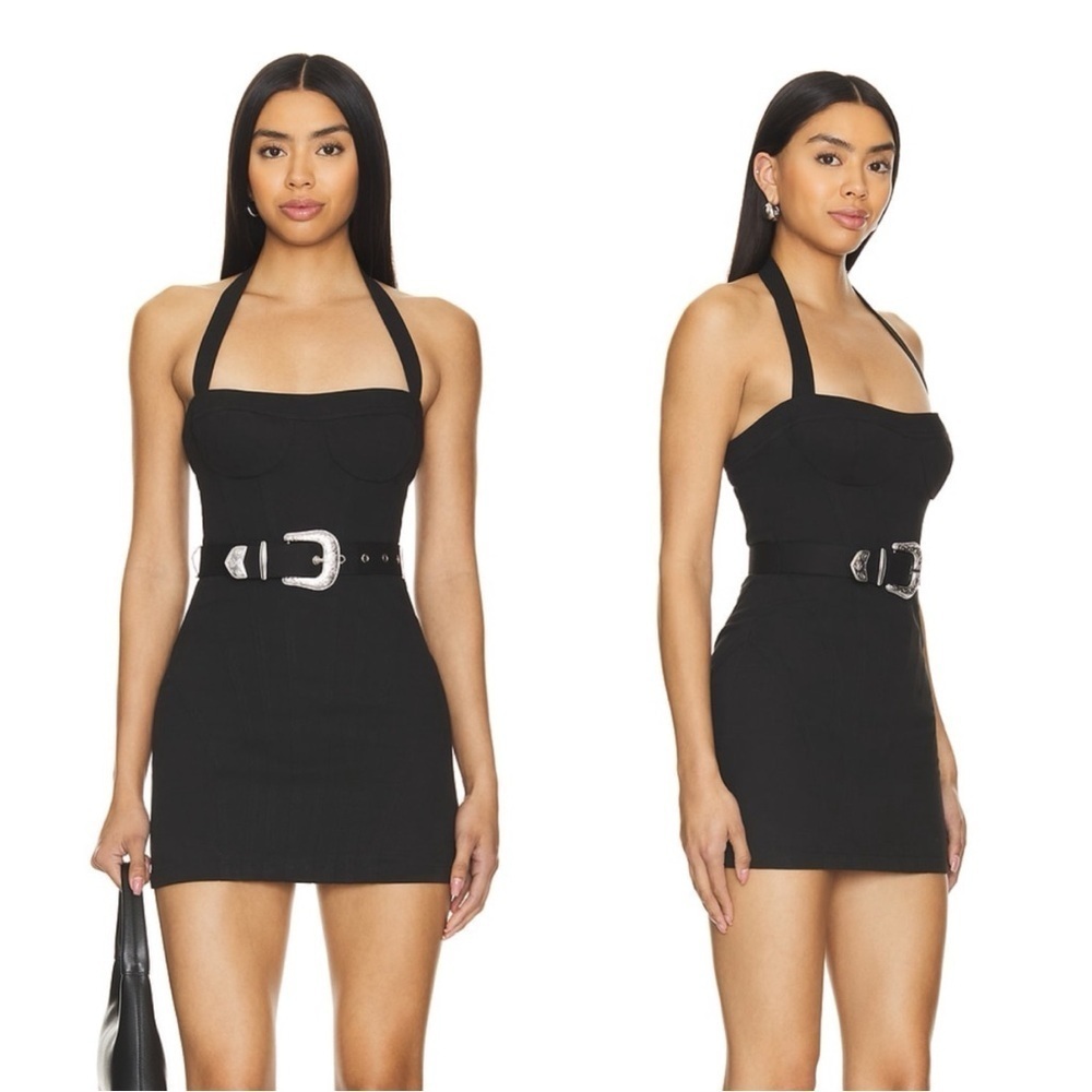 Lovers and Friends from REVOLVE Shawn Mini Belted Dress in Black - Picture 2 of 8